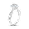 Thumbnail Image 5 of THE LEO First Light Diamond Engagement Ring 1 ct tw Oval & Round-cut 14K White Gold
