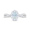 Thumbnail Image 3 of THE LEO First Light Diamond Engagement Ring 1 ct tw Oval & Round-cut 14K White Gold