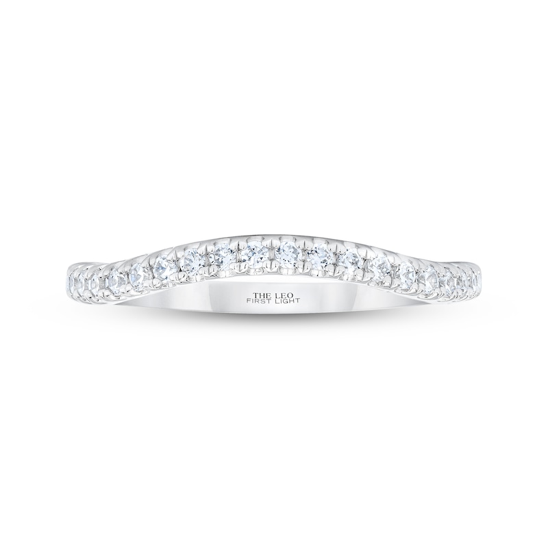 Main Image 11 of THE LEO First Light Diamond Wedding Band 1/4 ct tw 14K White Gold