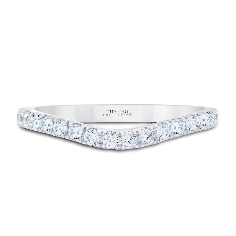 Main Image 3 of THE LEO First Light Diamond Wedding Band 1/3 ct tw 14K White Gold