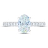 THE LEO First Light Diamond Oval-Cut Engagement Ring 1-7/8 ct tw 14K White Gold