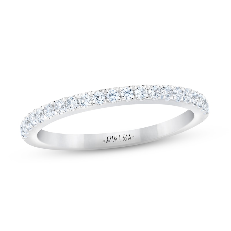 THE LEO First Light Diamond Wedding Band 1/4 ct tw 14K White Gold