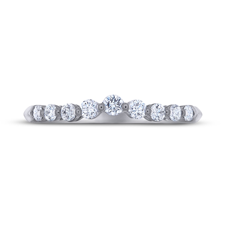 Main Image 3 of THE LEO Ideal Cut Diamond Wedding Band 1/3 ct tw Round-cut 14K White Gold