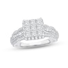 Thumbnail Image 1 of Now + Forever Diamond Engagement Ring 1-1/2 ct tw Princess & Round-cut 14K White Gold