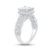 Diamond Engagement Ring 1-1/2 ct tw Princess & Round-cut 14K White Gold
