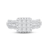 Thumbnail Image 2 of Diamond Engagement Ring 1-1/2 ct tw Princess & Round-cut 14K White Gold