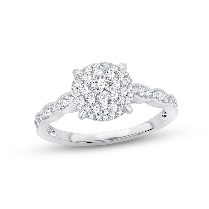 Main Image 1 of Now + Forever Diamond Engagement Ring 5/8 ct tw Round-cut 14K White Gold