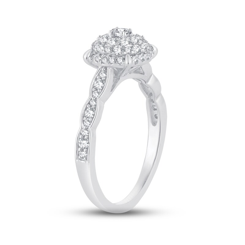 Main Image 2 of Now + Forever Diamond Engagement Ring 5/8 ct tw Round-cut 14K White Gold