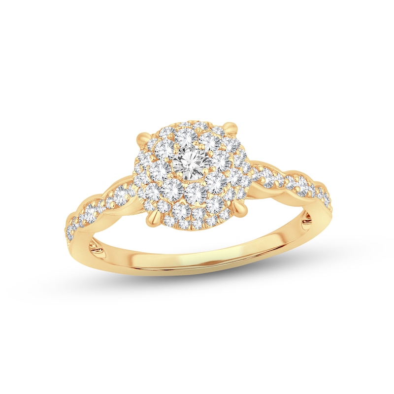Main Image 1 of Now + Forever Diamond Engagement Ring 5/8 ct tw Round-cut 14K Yellow Gold