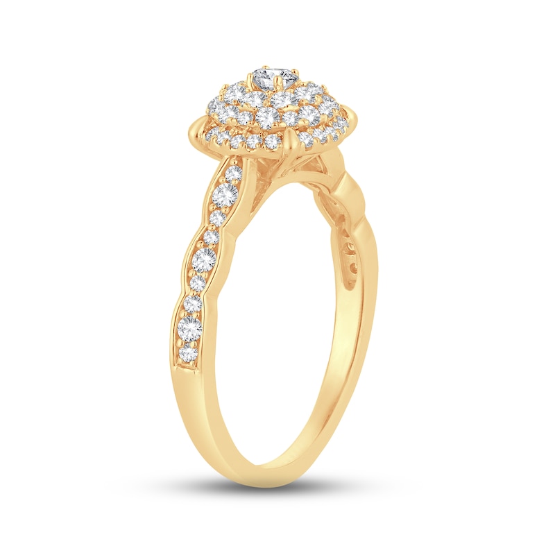 Main Image 2 of Now + Forever Diamond Engagement Ring 5/8 ct tw Round-cut 14K Yellow Gold