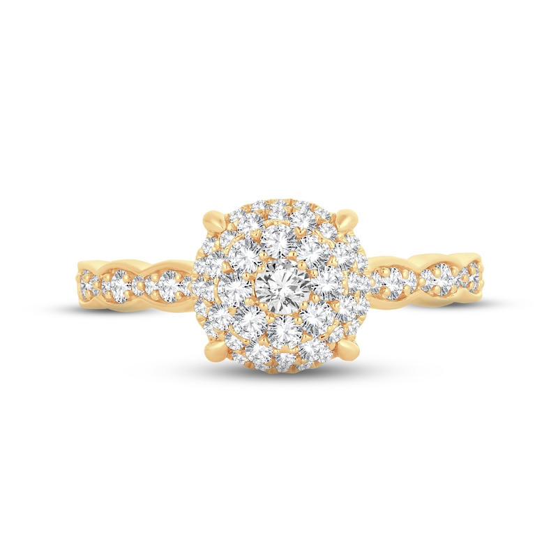 Main Image 3 of Now + Forever Diamond Engagement Ring 5/8 ct tw Round-cut 14K Yellow Gold