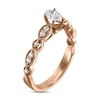 Adrianna Papell Diamond Engagement Ring 5/8 ct tw Pear & Round-cut 14K Rose Gold