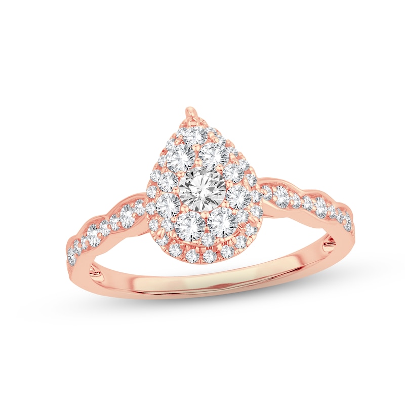 Main Image 1 of Now + Forever Diamond Engagement Ring 5/8 ct tw Round-cut 14K Rose Gold