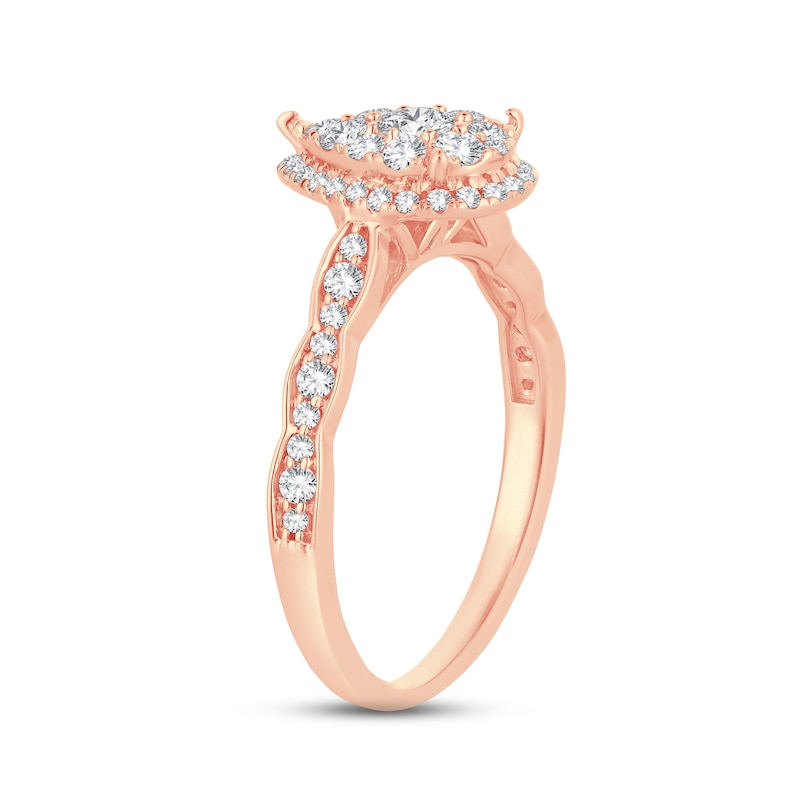 Main Image 2 of Now + Forever Diamond Engagement Ring 5/8 ct tw Round-cut 14K Rose Gold