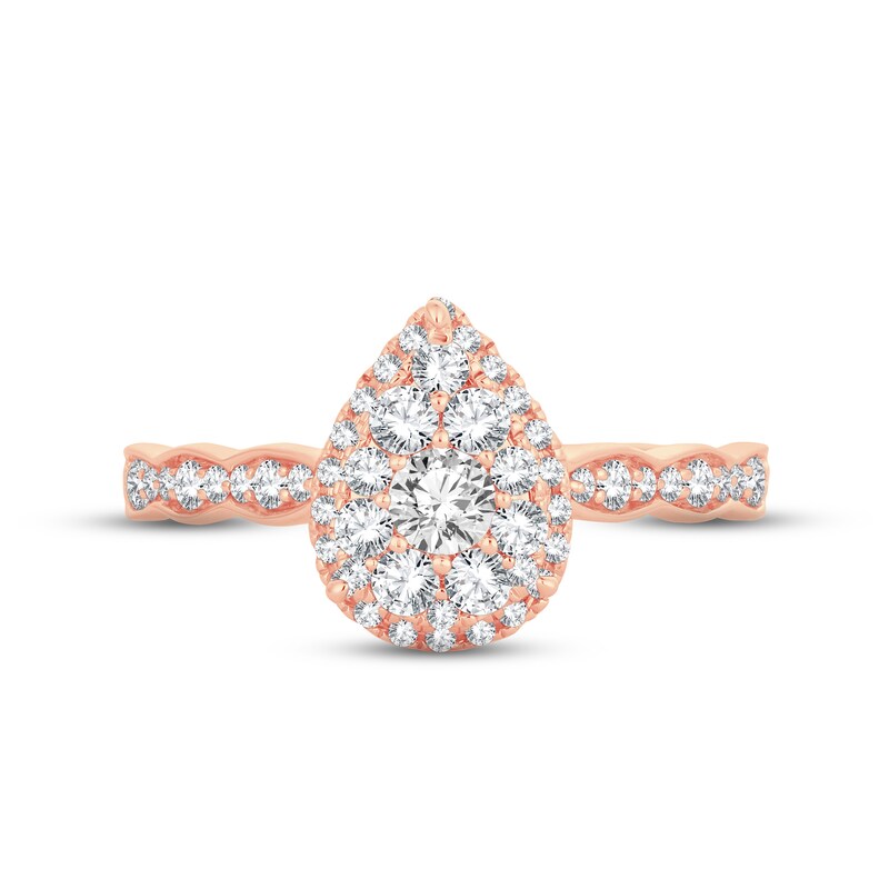 Main Image 3 of Now + Forever Diamond Engagement Ring 5/8 ct tw Round-cut 14K Rose Gold