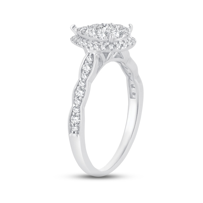 Main Image 2 of Now + Forever Diamond Engagement Ring 5/8 ct tw Round-cut 14K White Gold