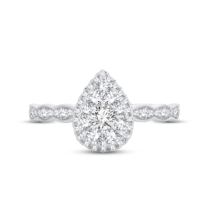 Main Image 3 of Now + Forever Diamond Engagement Ring 5/8 ct tw Round-cut 14K White Gold