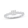 Thumbnail Image 1 of Now + Forever Multi-Diamond Engagement Ring 1/3 ct tw Princess & Round-cut 14K White Gold