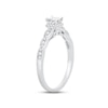 Thumbnail Image 2 of Now + Forever Multi-Diamond Engagement Ring 1/3 ct tw Princess & Round-cut 14K White Gold