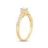 Multi-Diamond Engagement Ring 1/3 ct tw Princess & Round-cut 14K Yellow Gold