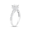Thumbnail Image 1 of Multi-Diamond Engagement Ring 1 ct tw Princess & Round-cut 14K White Gold