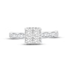Thumbnail Image 2 of Multi-Diamond Engagement Ring 1 ct tw Princess & Round-cut 14K White Gold