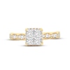Thumbnail Image 3 of Now + Forever Multi-Diamond Engagement Ring 1 ct tw Princess & Round-cut 14K Yellow Gold