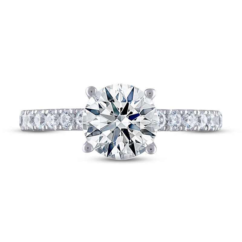 Main Image 3 of THE LEO Ideal Cut Diamond Engagement Ring 1-7/8 ct tw 14K White Gold