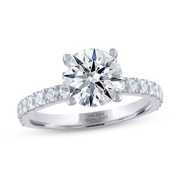 THE LEO Ideal Cut Diamond Engagement Ring 2-3/8 ct tw 14K White Gold