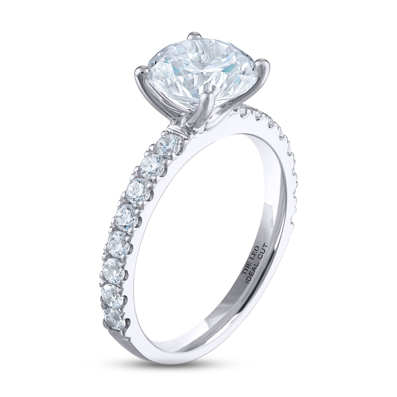 Main Image 2 of THE LEO Ideal Cut Diamond Engagement Ring 2-3/8 ct tw 14K White Gold