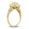 Thumbnail Image 2 of Diamond Engagement Ring 1 ct tw Princess, Pear & Round-cut 14K Yellow Gold