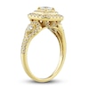 Thumbnail Image 1 of Diamond Engagement Ring 1 ct tw Princess, Pear & Round-cut 14K Yellow Gold