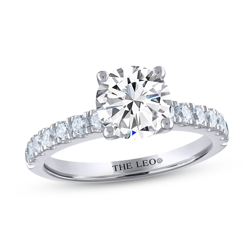 THE LEO Diamond Engagement Ring 2 ct tw Round-cut 14K White Gold | Kay