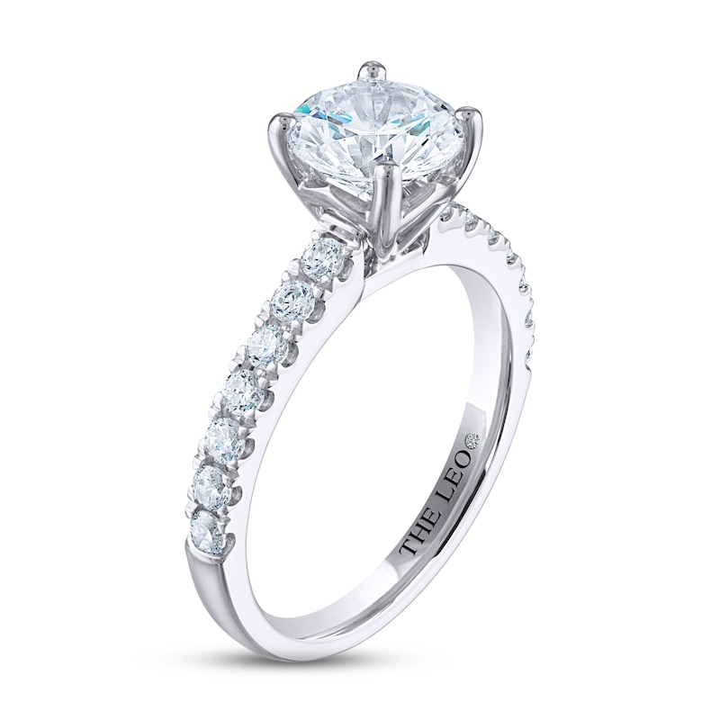 THE LEO Diamond Engagement Ring 2 ct tw Round-cut 14K White Gold