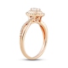 Thumbnail Image 2 of Now + Forever Diamond Engagement Ring 1/2 ct tw Emerald & Round-cut 14K Rose Gold