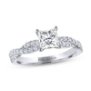 THE LEO Diamond Engagement Ring 1-1/4 ct tw Princess & Round-cut 14K White Gold