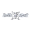 Thumbnail Image 2 of THE LEO Diamond Engagement Ring 1-1/4 ct tw Princess & Round-cut 14K White Gold