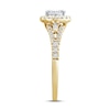 Thumbnail Image 2 of Now + Forever Diamond Engagement Ring 1/2 ct tw Round & Baguette-cut 10K Yellow Gold