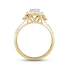 Thumbnail Image 3 of Now + Forever Diamond Engagement Ring 1/2 ct tw Round & Baguette-cut 10K Yellow Gold