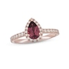 Thumbnail Image 1 of Neil Lane Rhodolite Garnet Engagement Ring 1/2 ct tw Diamonds 14K Rose Gold