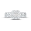Thumbnail Image 3 of Now + Forever Diamond Engagement Ring 1/2 ct tw Princess & Round-cut 10K White Gold