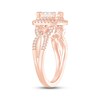 Thumbnail Image 1 of Diamond Engagement Ring 5/8 ct tw Princess & Round-cut 10K Rose Gold