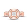 Thumbnail Image 2 of Diamond Engagement Ring 5/8 ct tw Princess & Round-cut 10K Rose Gold