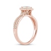 Diamond Engagement Ring 7/8 ct tw Princess & Round-cut 14K Rose Gold