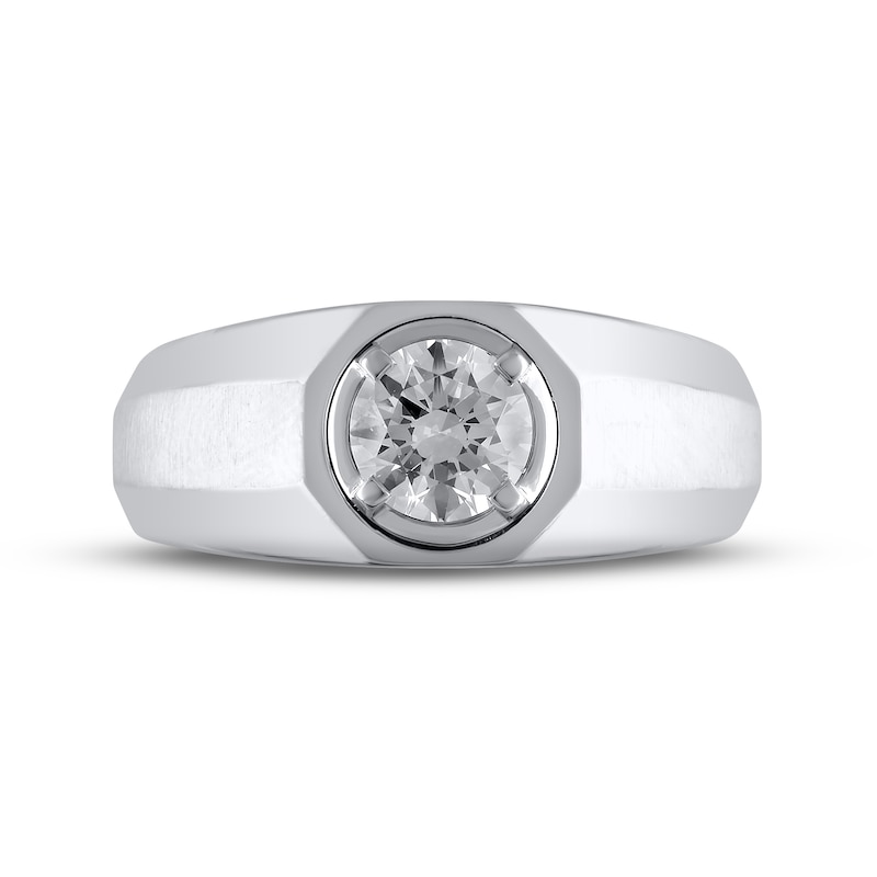 Men's Lab-Created Diamonds by KAY Wedding Band 1 ct tw 14K White Gold