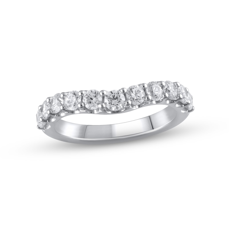 Main Image 1 of Lab-Grown Diamonds Anniversary Band 1 ct tw 14K White Gold