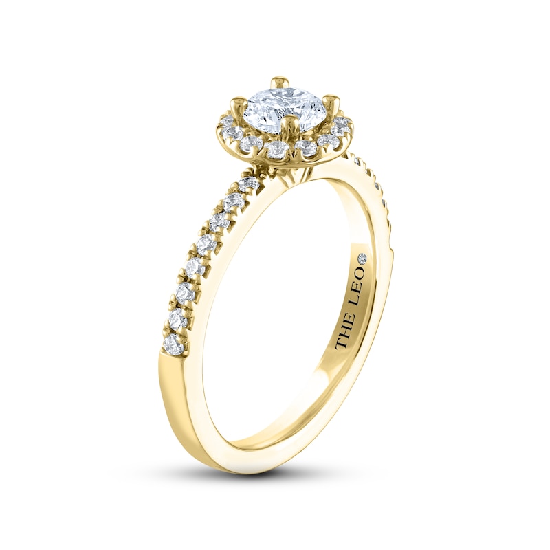 THE LEO Diamond Engagement Ring 3/4 ct tw Round-cut 14K Yellow Gold