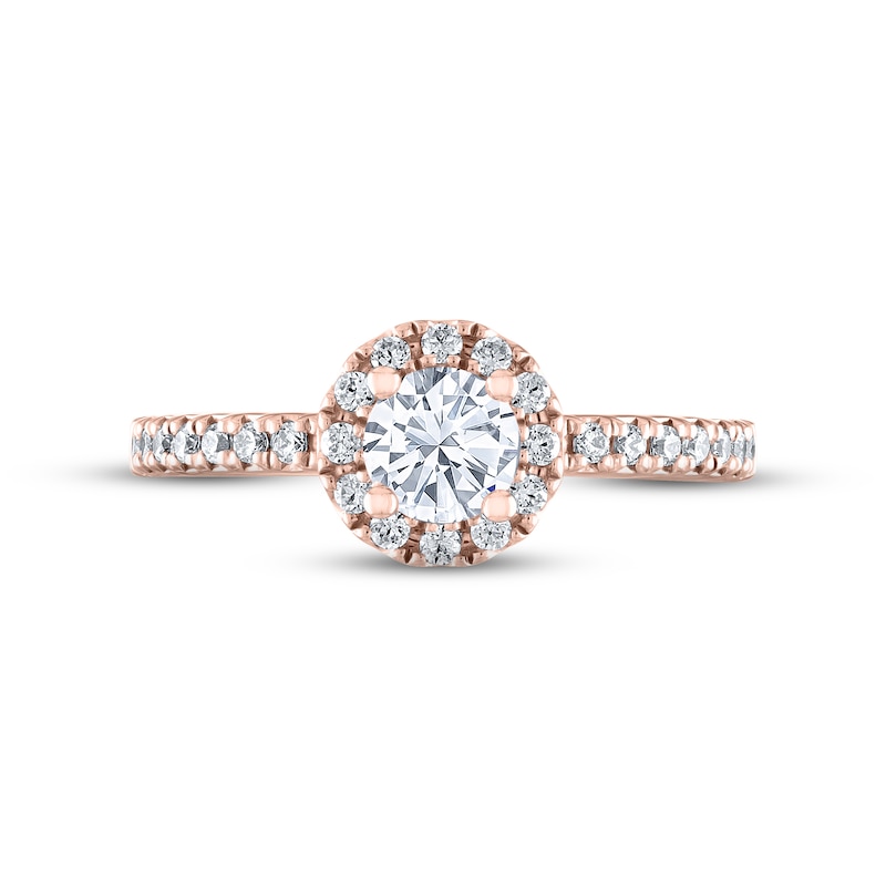 THE LEO Diamond Engagement Ring 3/4 ct tw Round-cut 14K Rose Gold | Kay