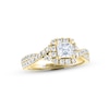 Thumbnail Image 0 of THE LEO Diamond Engagement Ring 7/8 ct tw Princess & Round-cut 14K Yellow Gold