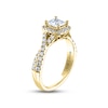 Thumbnail Image 1 of THE LEO Diamond Engagement Ring 7/8 ct tw Princess & Round-cut 14K Yellow Gold